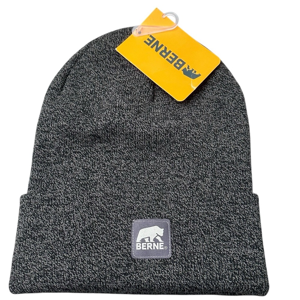 Berne Apparel H150 Heritage Knit‎ Cuff Beanie Hat Toboggan Logo Gorpcore